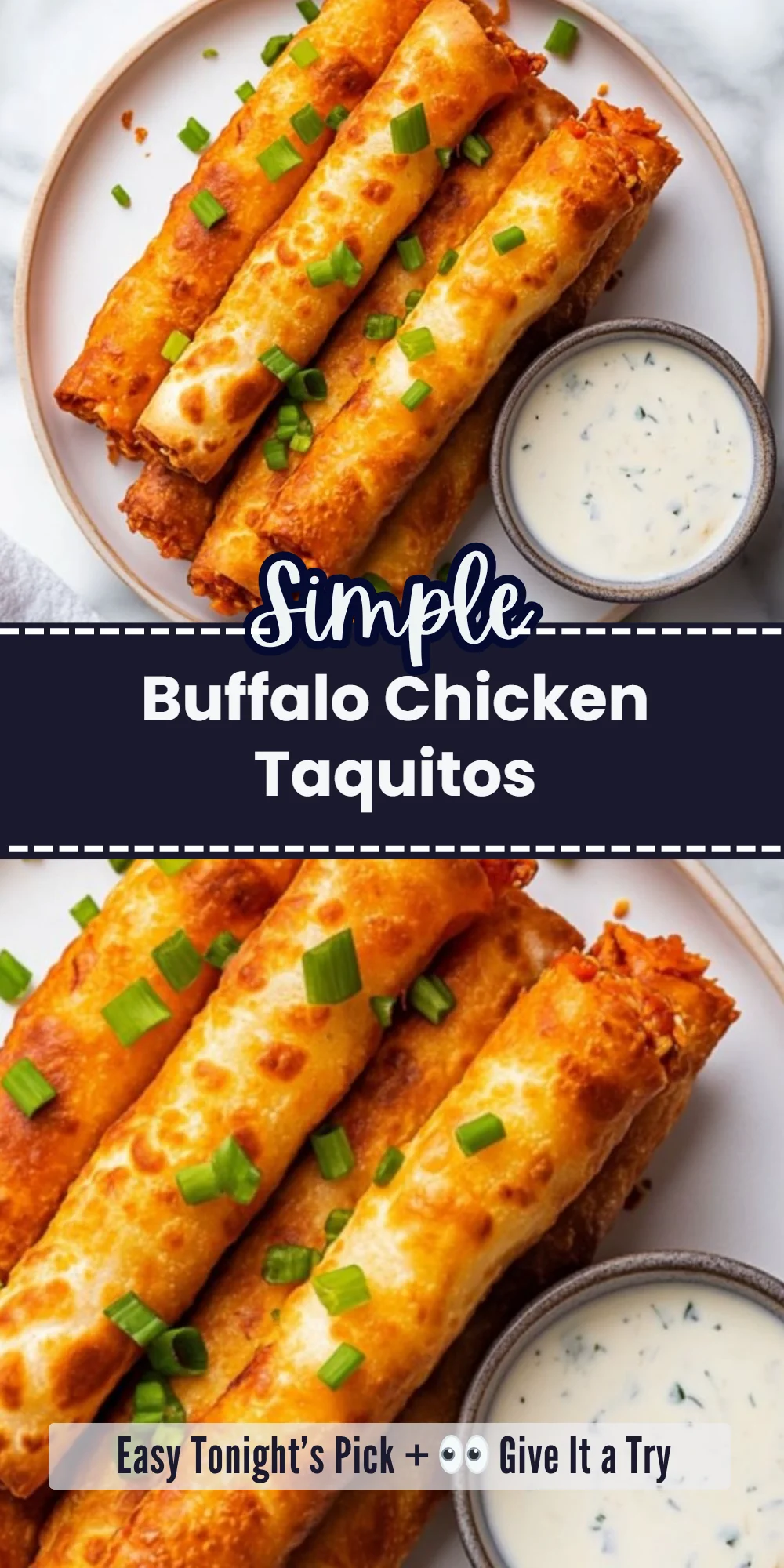 Buffalo Chicken Taquitos