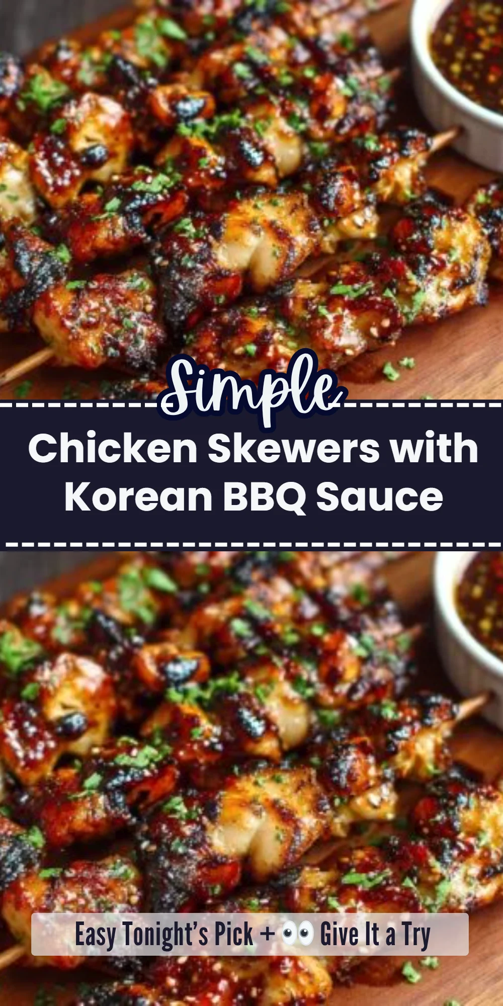 Chicken Skewers with Korean BBQ Sauce