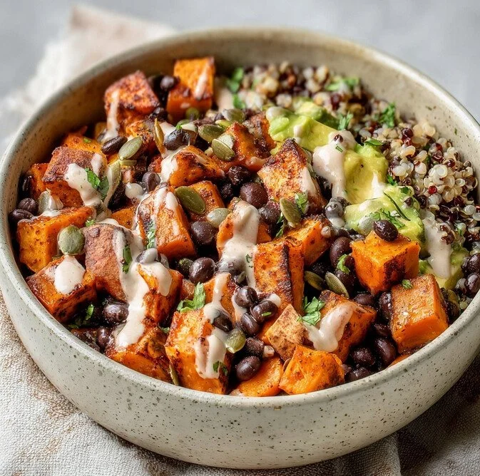 Chili-Lime Sweet Potato & Black Bean Bowls