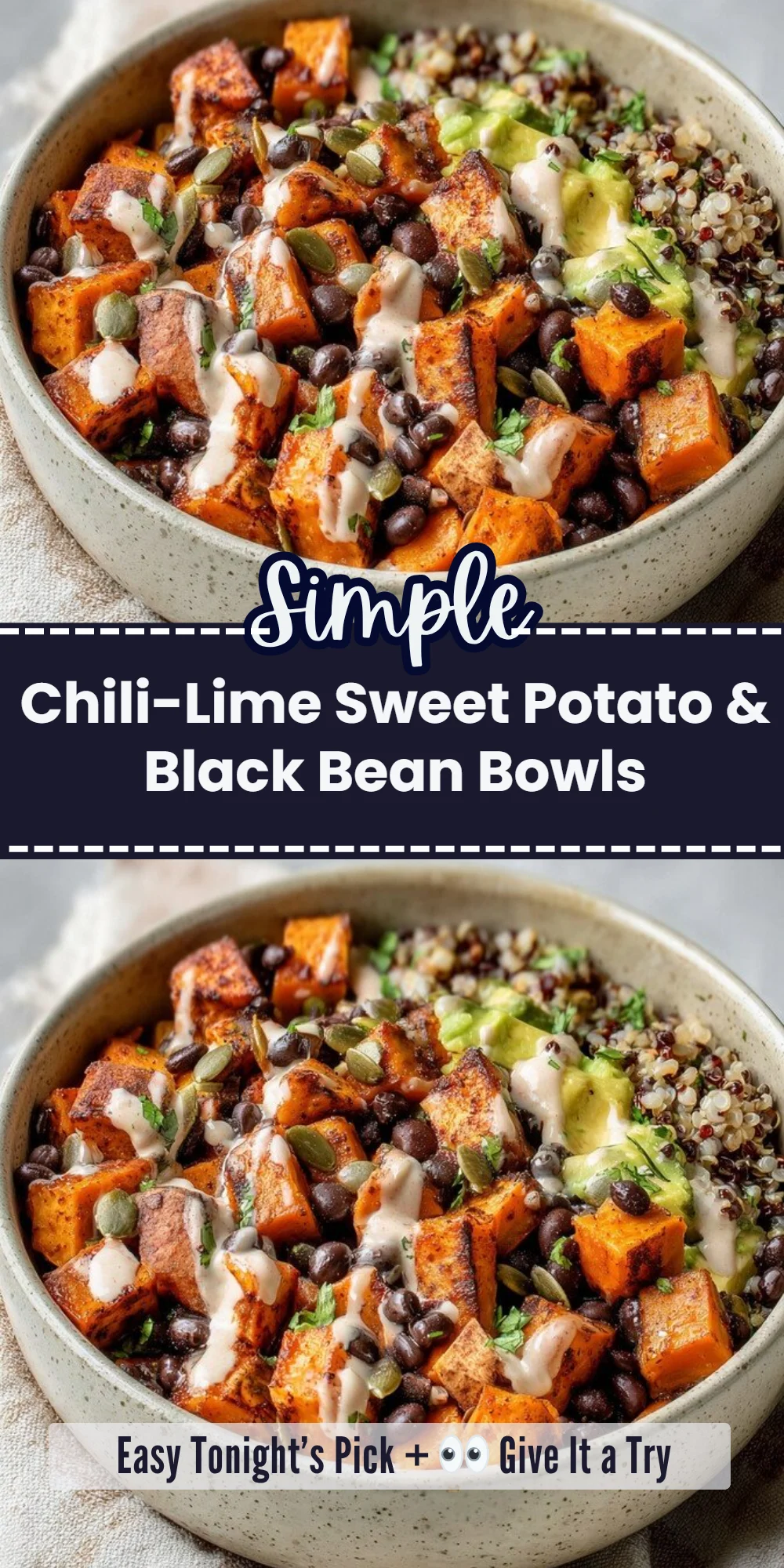 Chili-Lime Sweet Potato & Black Bean Bowls