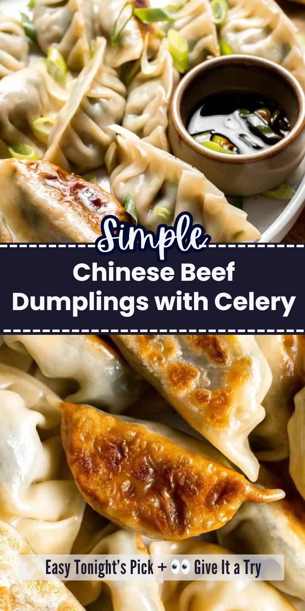 Chinese Beef Dumplings with Celery