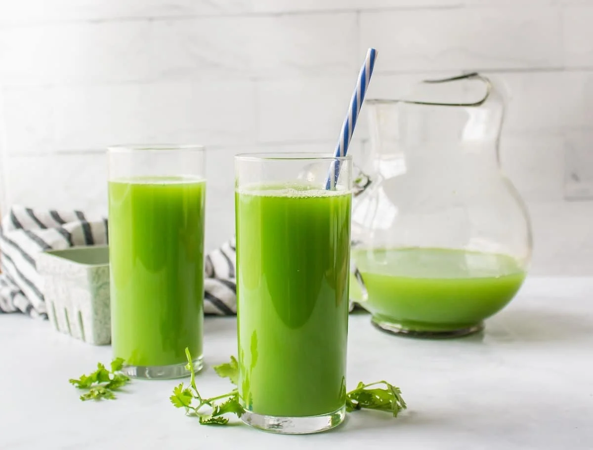 Cilantro Juice Recipe (Juicer or Blender)