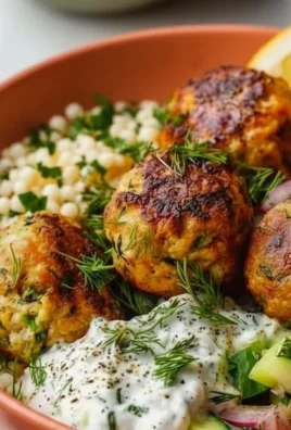 Classic Mediterranean Meatballs Bowl served with fresh herbs and sauce