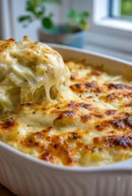 Creamy Chicken Alfredo Bake with cabbage and low net carbs