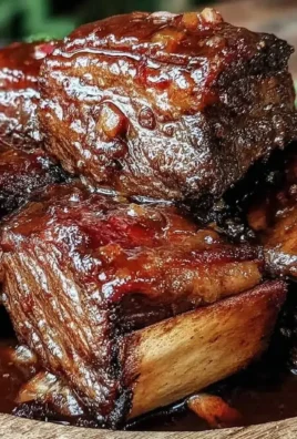 Slow Cooker Beef Short Ribs served with vegetables and sauce