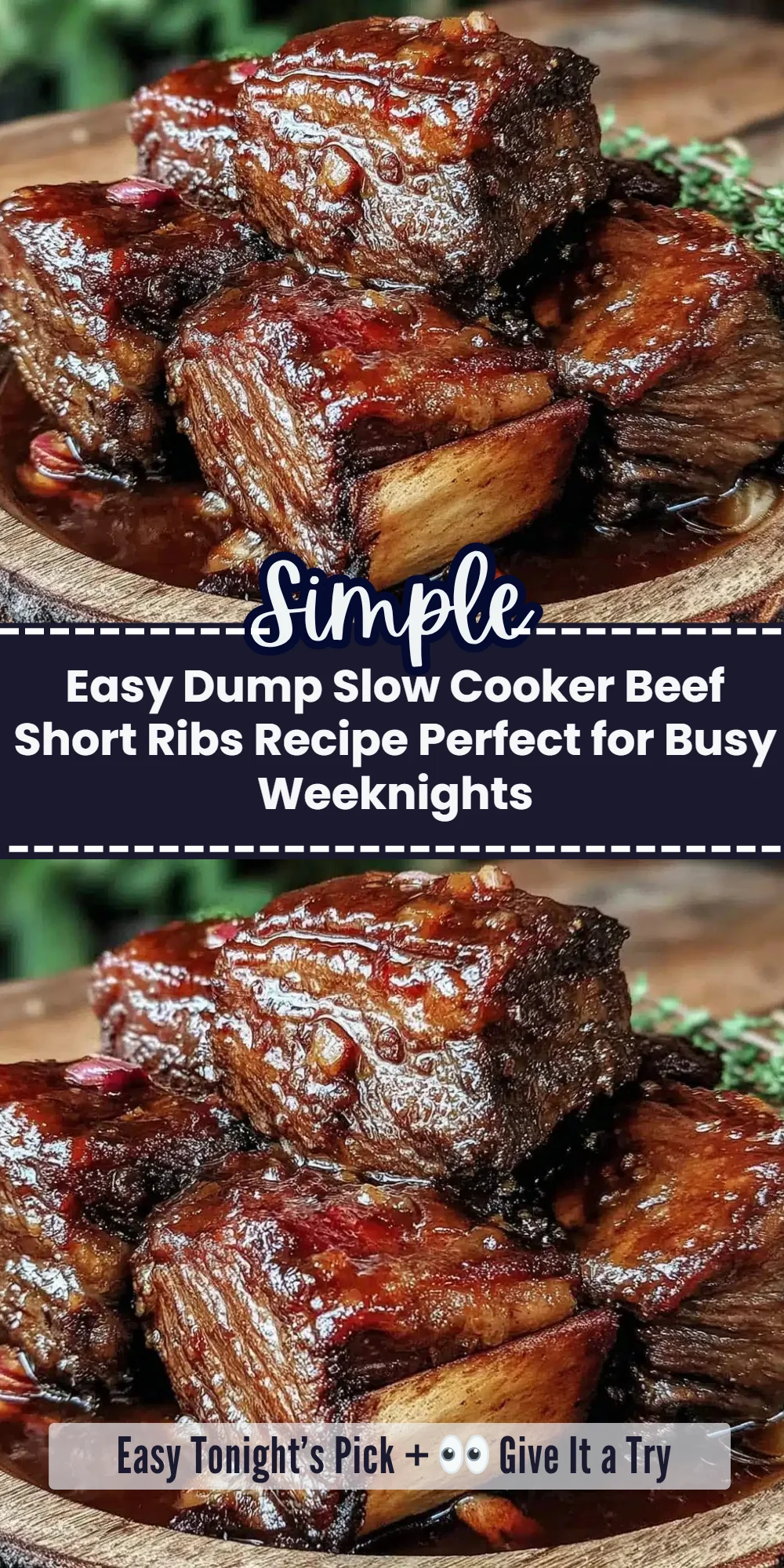Easy Dump Slow Cooker Beef Short Ribs Recipe Perfect for Busy Weeknights