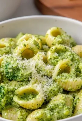 Bowl of easy healthy broccoli pasta with fresh ingredients
