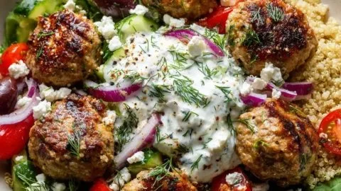 Greek Turkey Meatball Bowls: The Ultimate Mediterranean Dinner