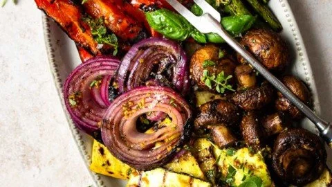 Grilled Vegetables with Zesty Balsamic Marinade