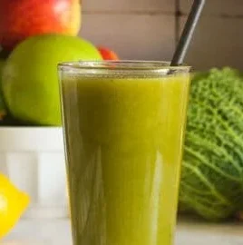 High-fiber smoothie ingredients for relieving constipation and bloating.