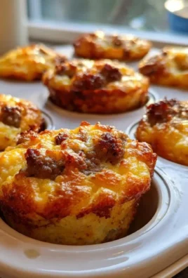 High-protein pancake sausage mini muffins with 12g protein per muffin