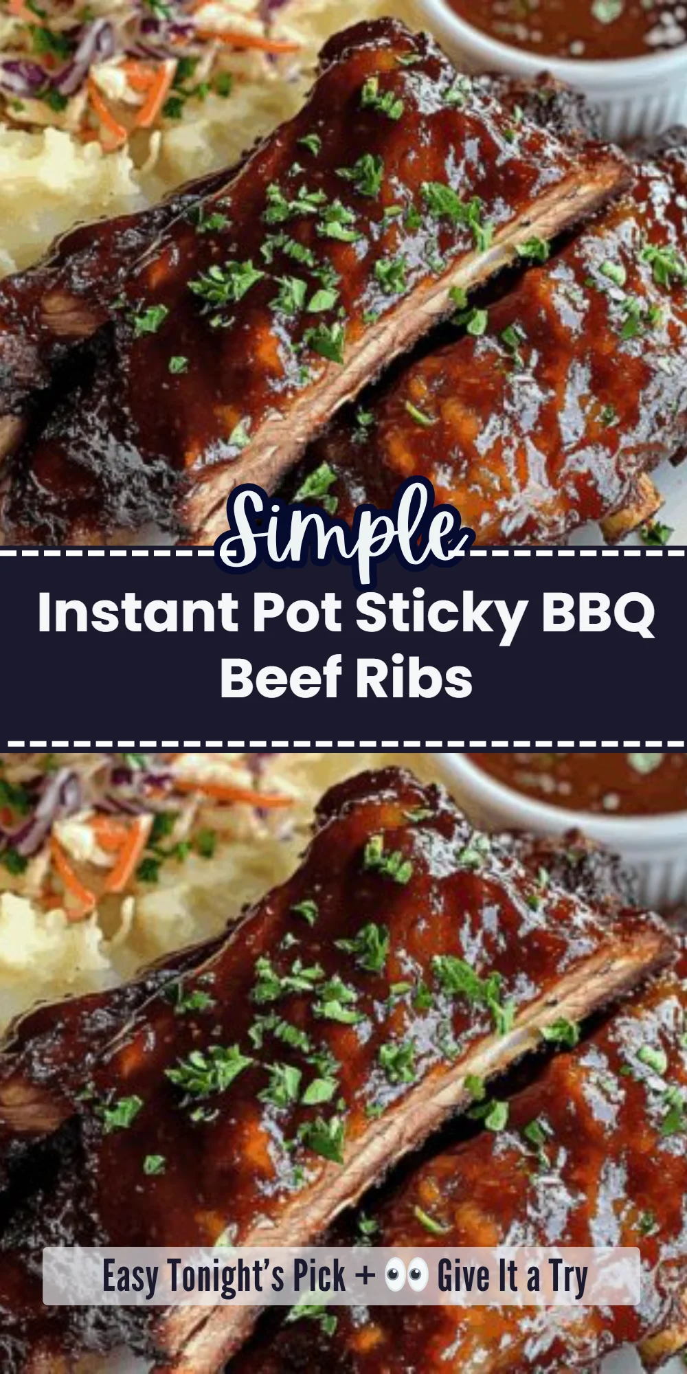 Instant Pot Sticky BBQ Beef Ribs