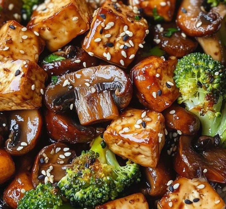 Mushroom and Tofu Stir-Fry