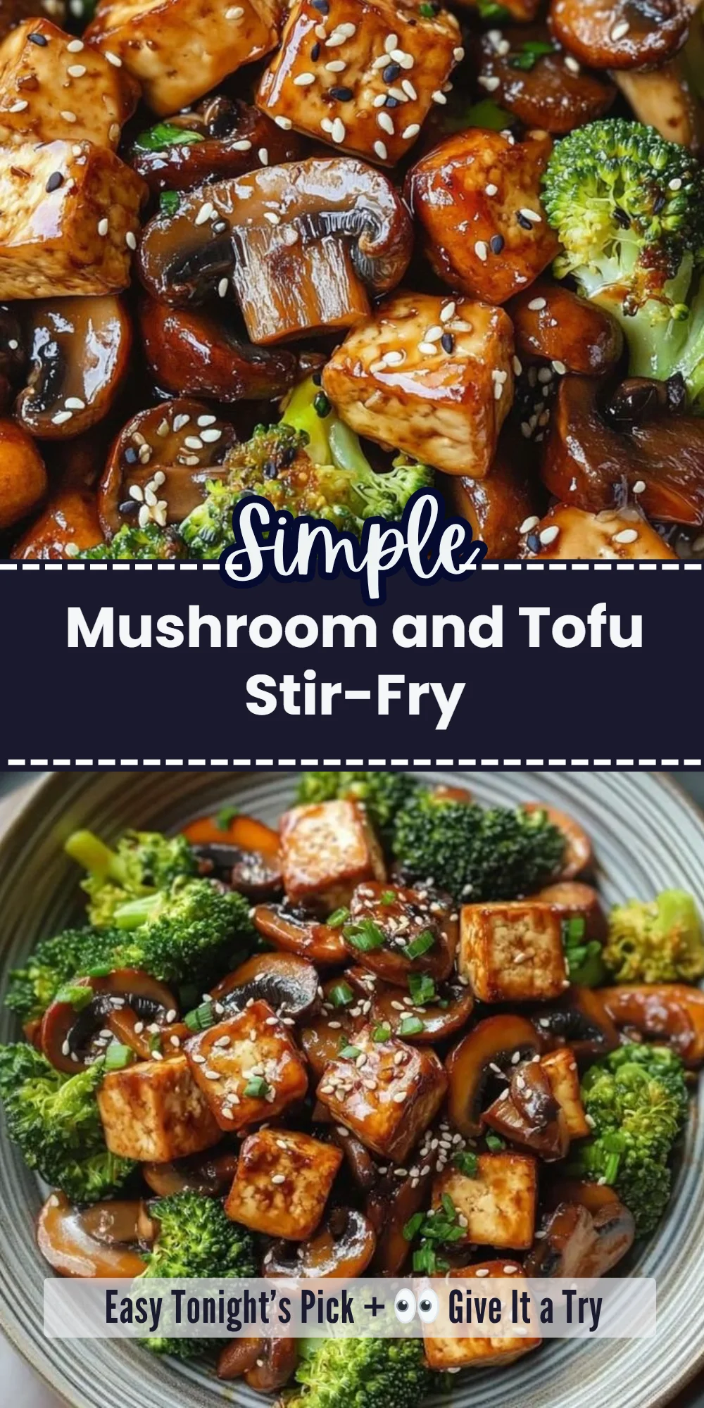 Mushroom and Tofu Stir-Fry