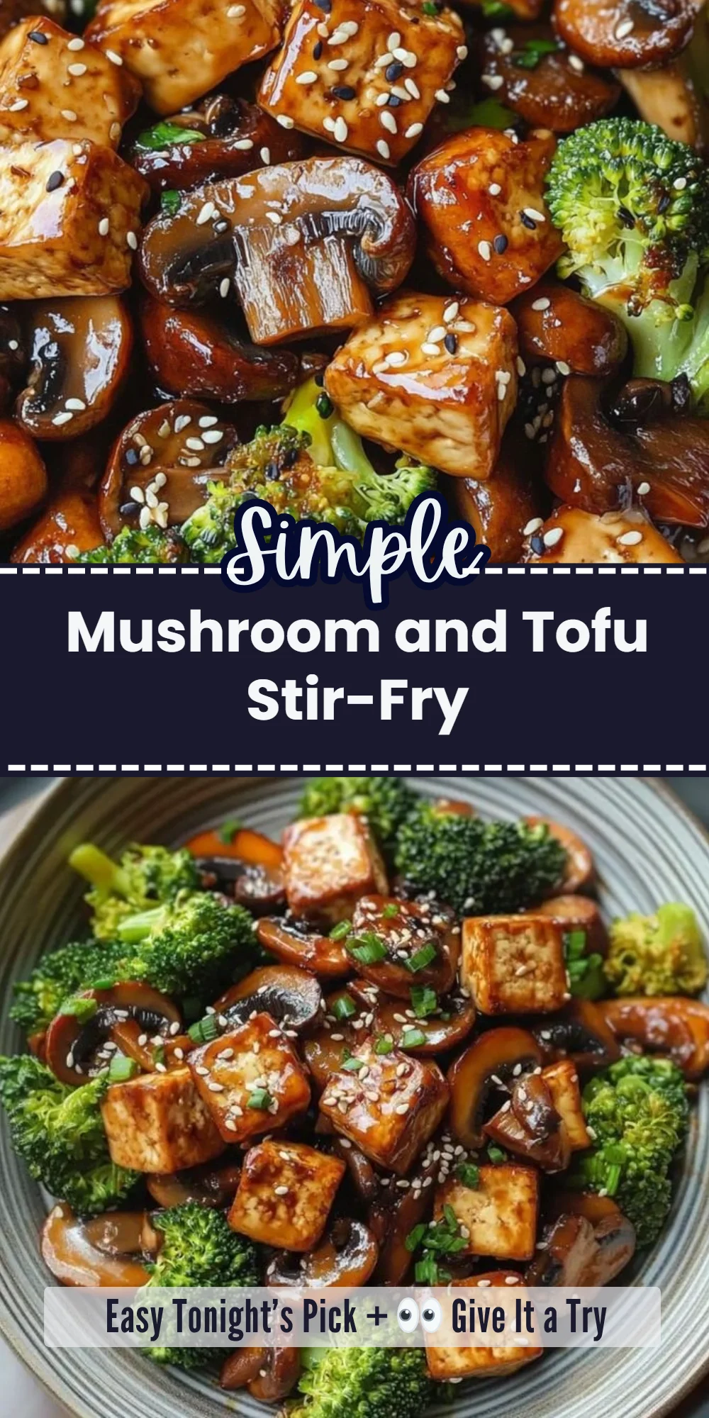 Mushroom and Tofu Stir-Fry