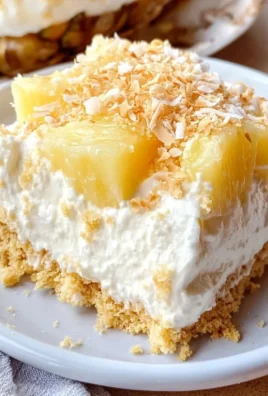 Delicious no-bake pineapple cream dessert served in a bowl