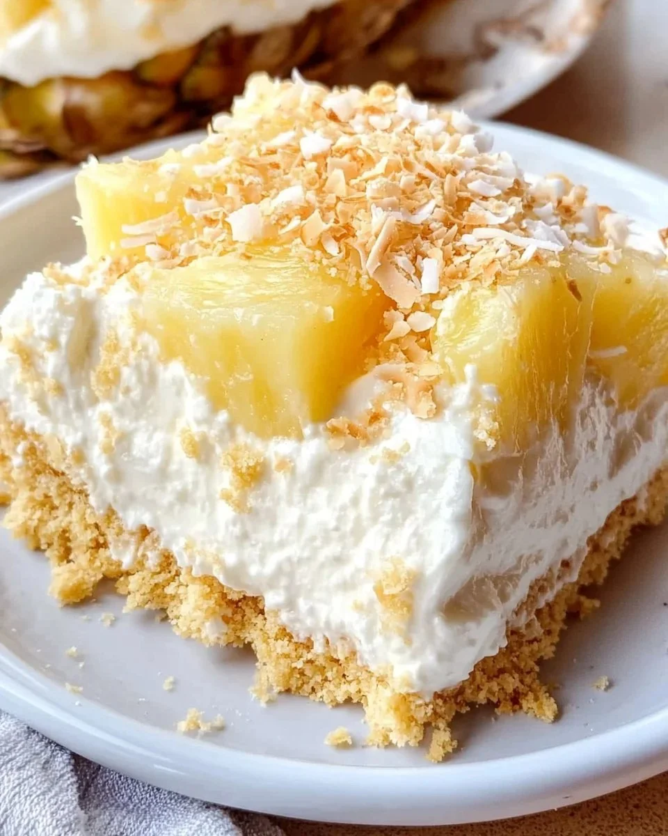 No-Bake Pineapple Cream Dessert