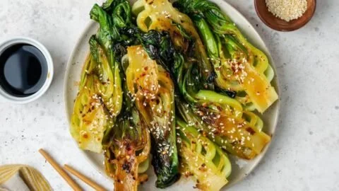 Quick Bok Choy with Garlic and Ginger