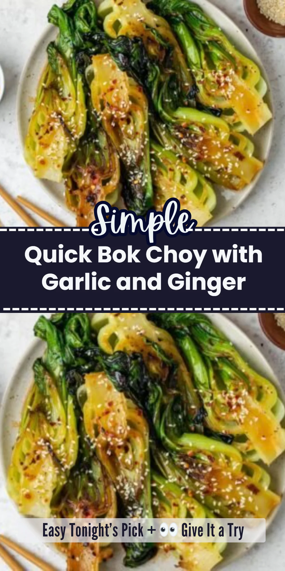 Quick Bok Choy with Garlic and Ginger