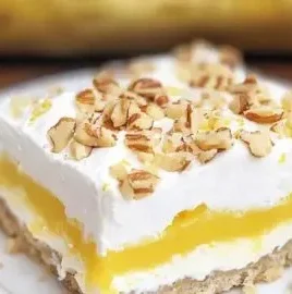 Refreshing lemon delight dessert garnished with fresh lemons