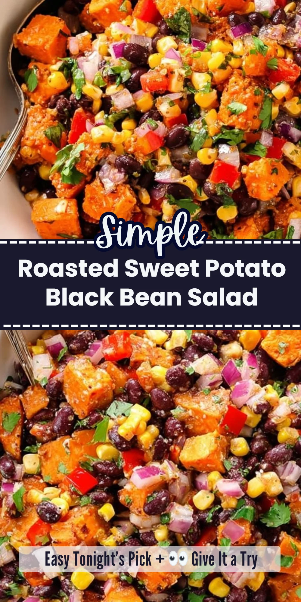 Roasted Sweet Potato Black Bean Salad
