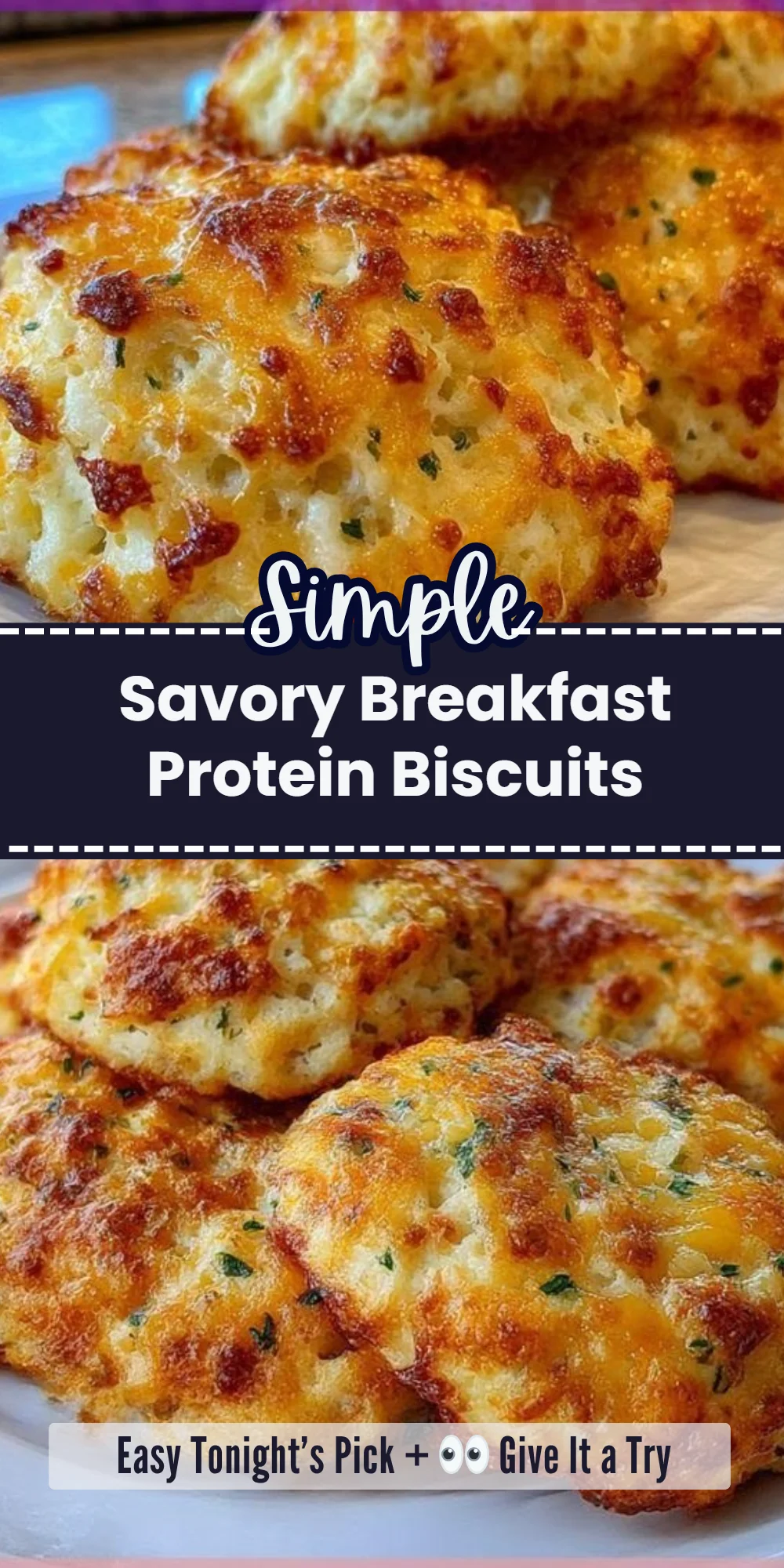 Savory Breakfast Protein Biscuits