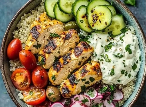 Savory Mediterranean Chicken Bowl for a Flavorful Escape