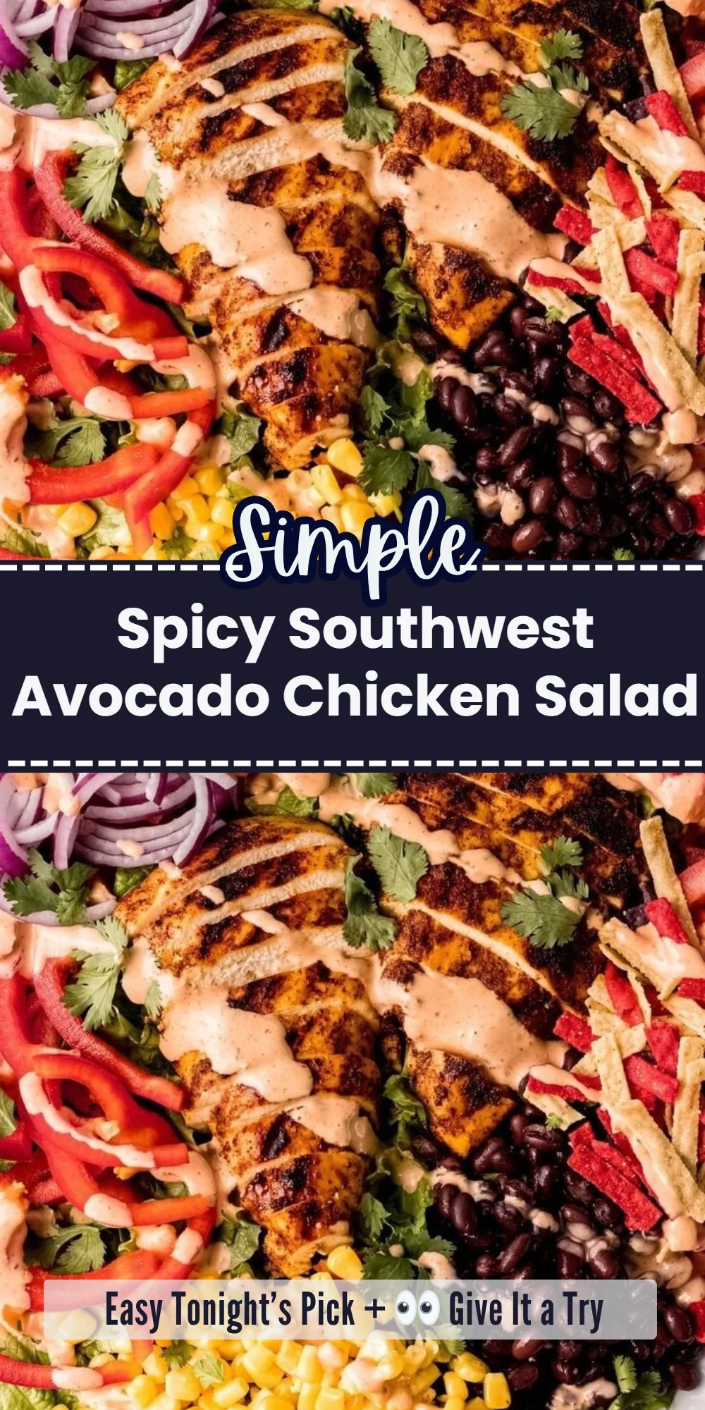 Spicy Southwest Avocado Chicken Salad