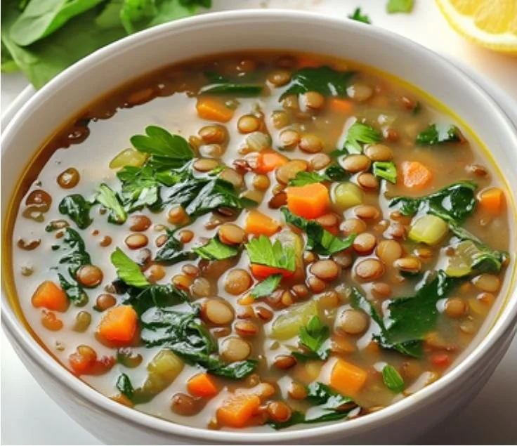 Spinach and Lentil Soup