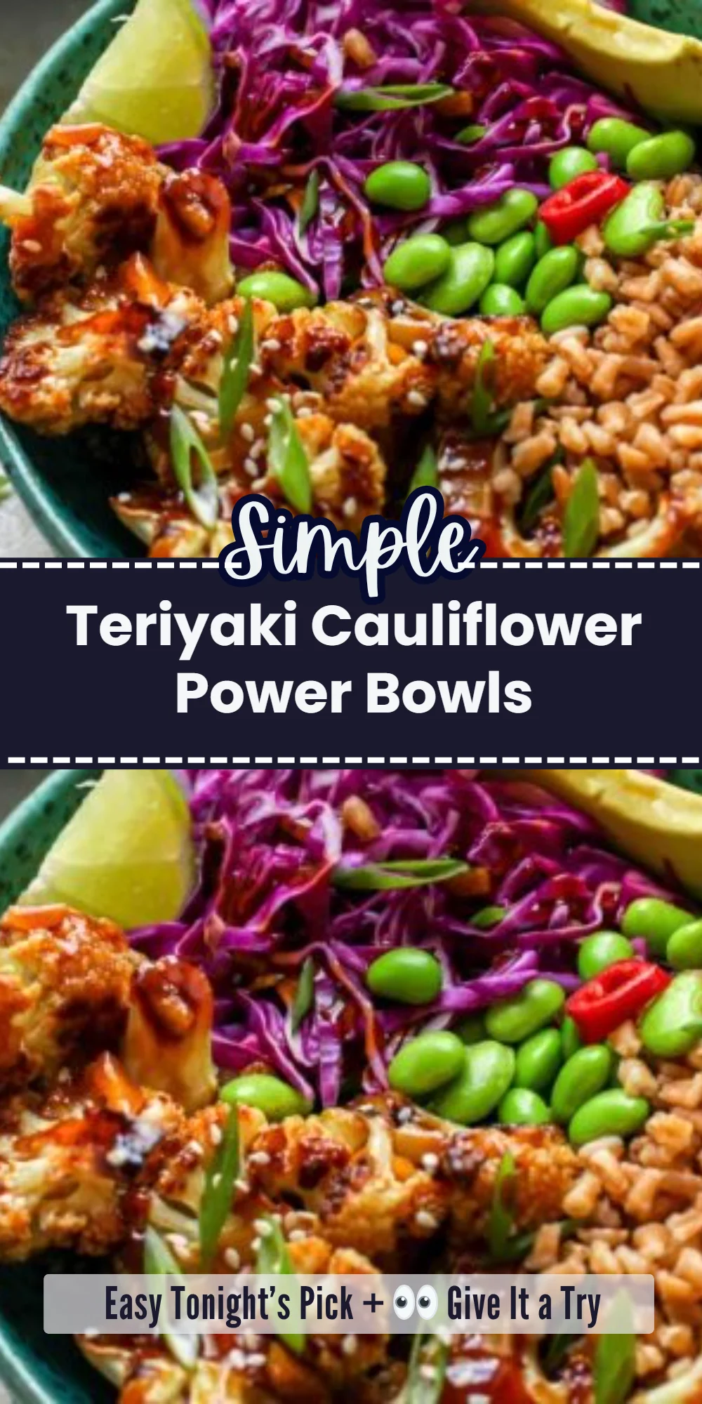 Teriyaki Cauliflower Power Bowls