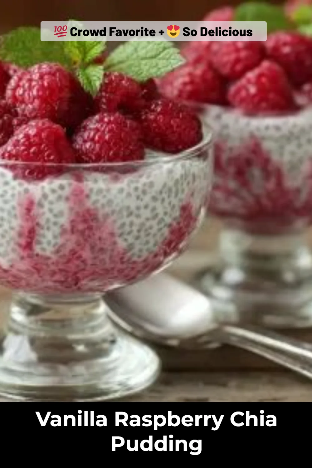 Vanilla Raspberry Chia Pudding