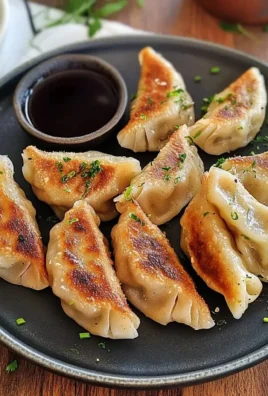 Delicious homemade vegan dumplings served with dipping sauce.