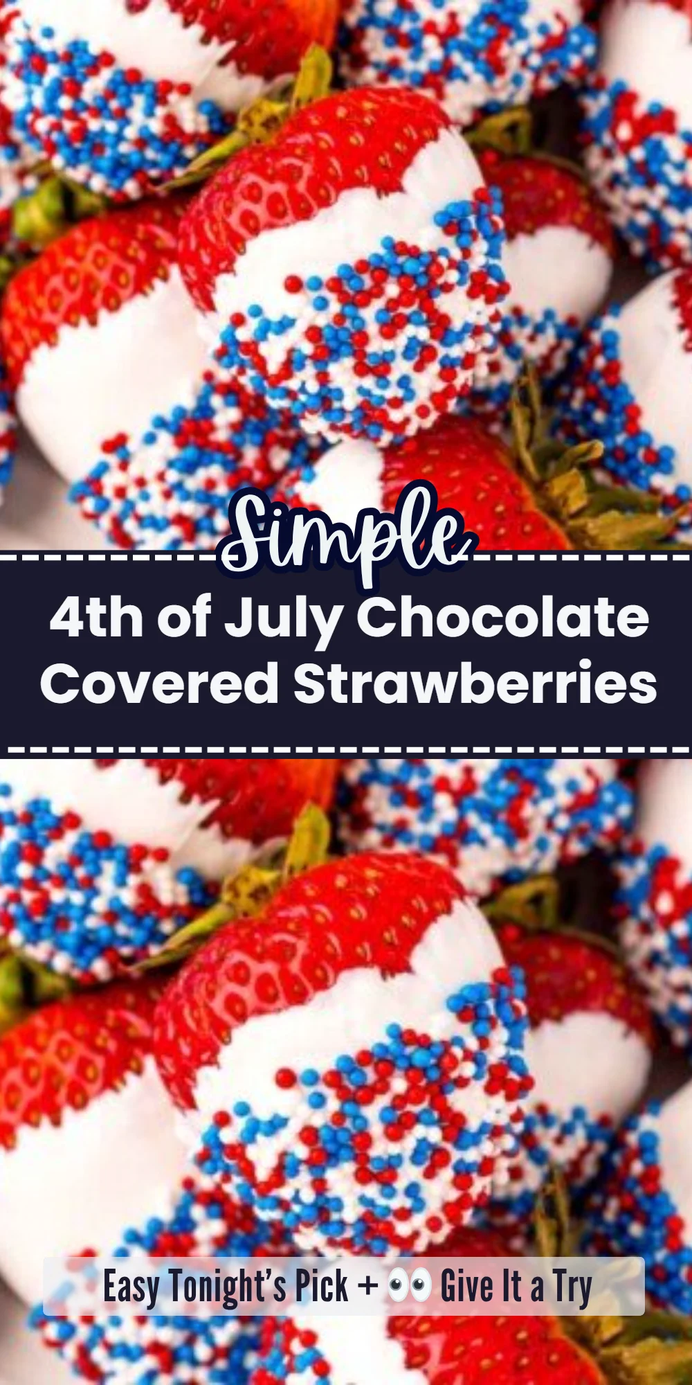 4th of July Chocolate Covered Strawberries