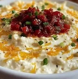Bowl of Alabama Fire Cracker Dip served with crispy crackers.