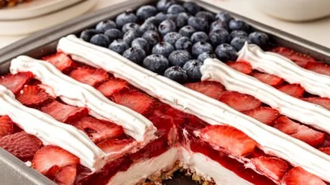 BEST Strawberry Pretzel Jello Salad Recipe