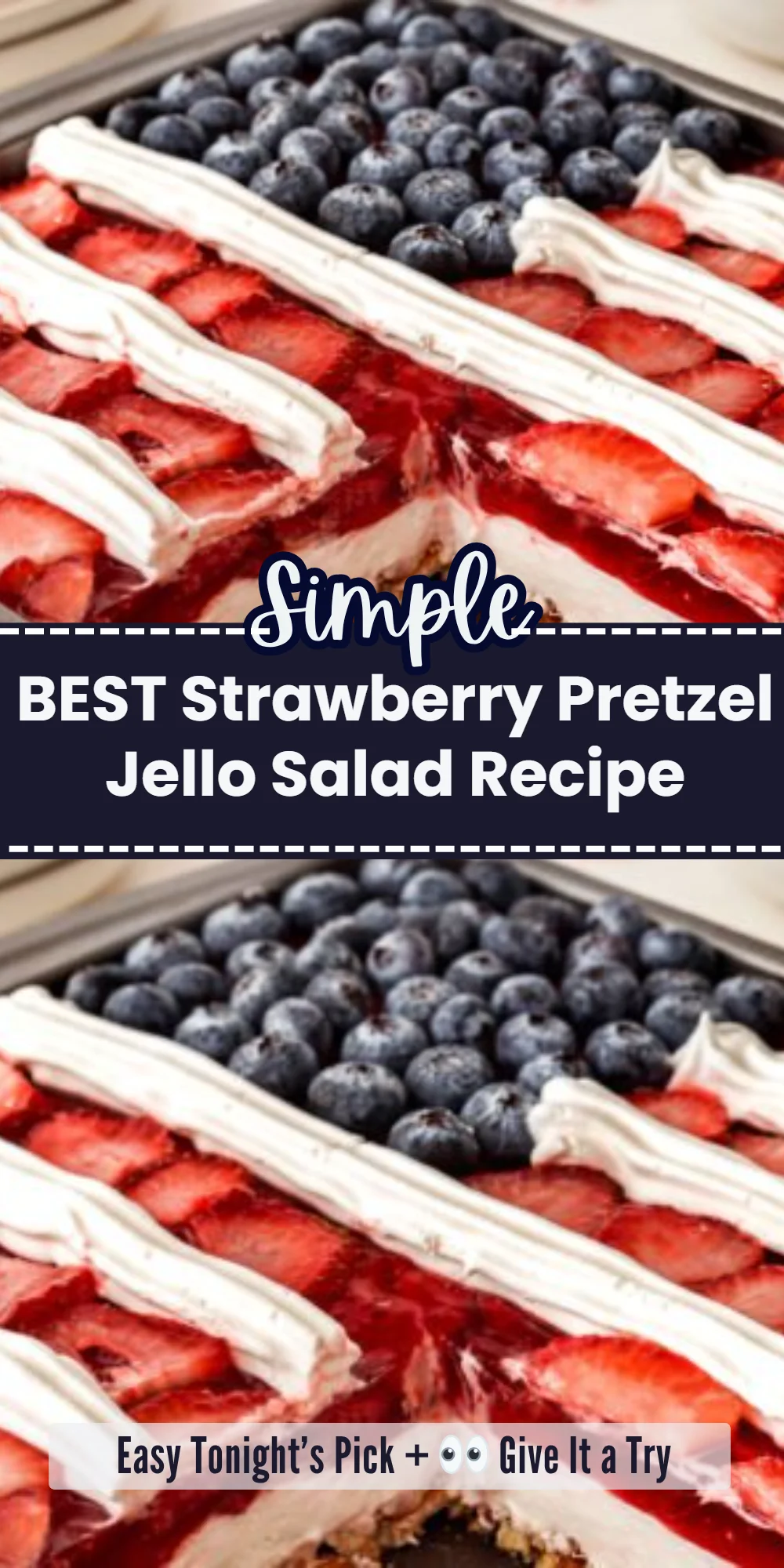 BEST Strawberry Pretzel Jello Salad Recipe