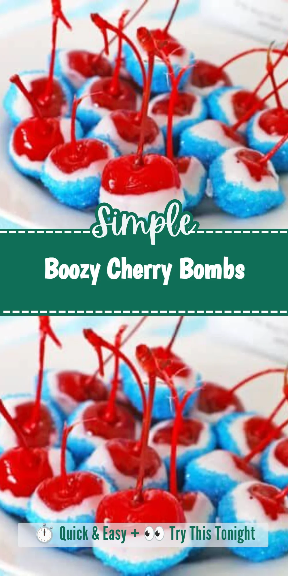 Boozy Cherry Bombs