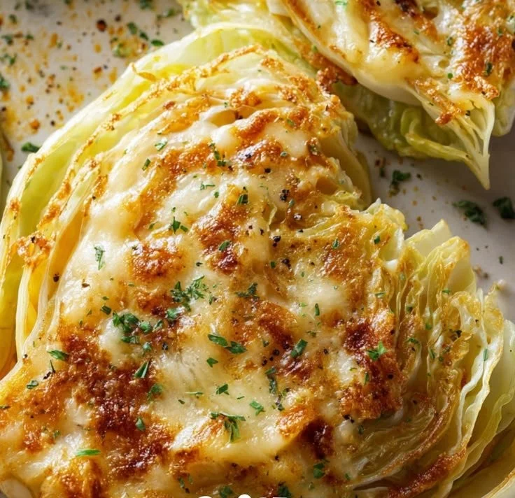 Cabbage Steaks with Cheese