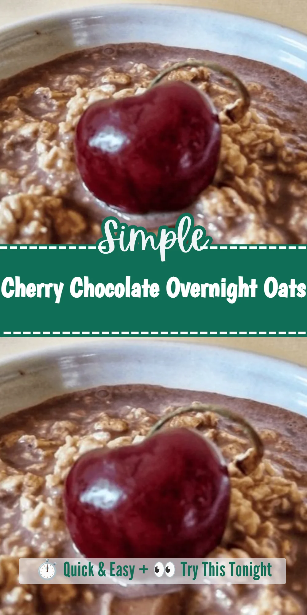 Cherry Chocolate Overnight Oats