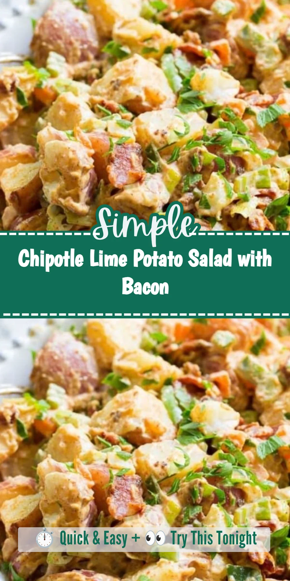 Chipotle Lime Potato Salad with Bacon