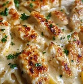 Creamy chicken garlic parmesan pasta dish served in a bowl