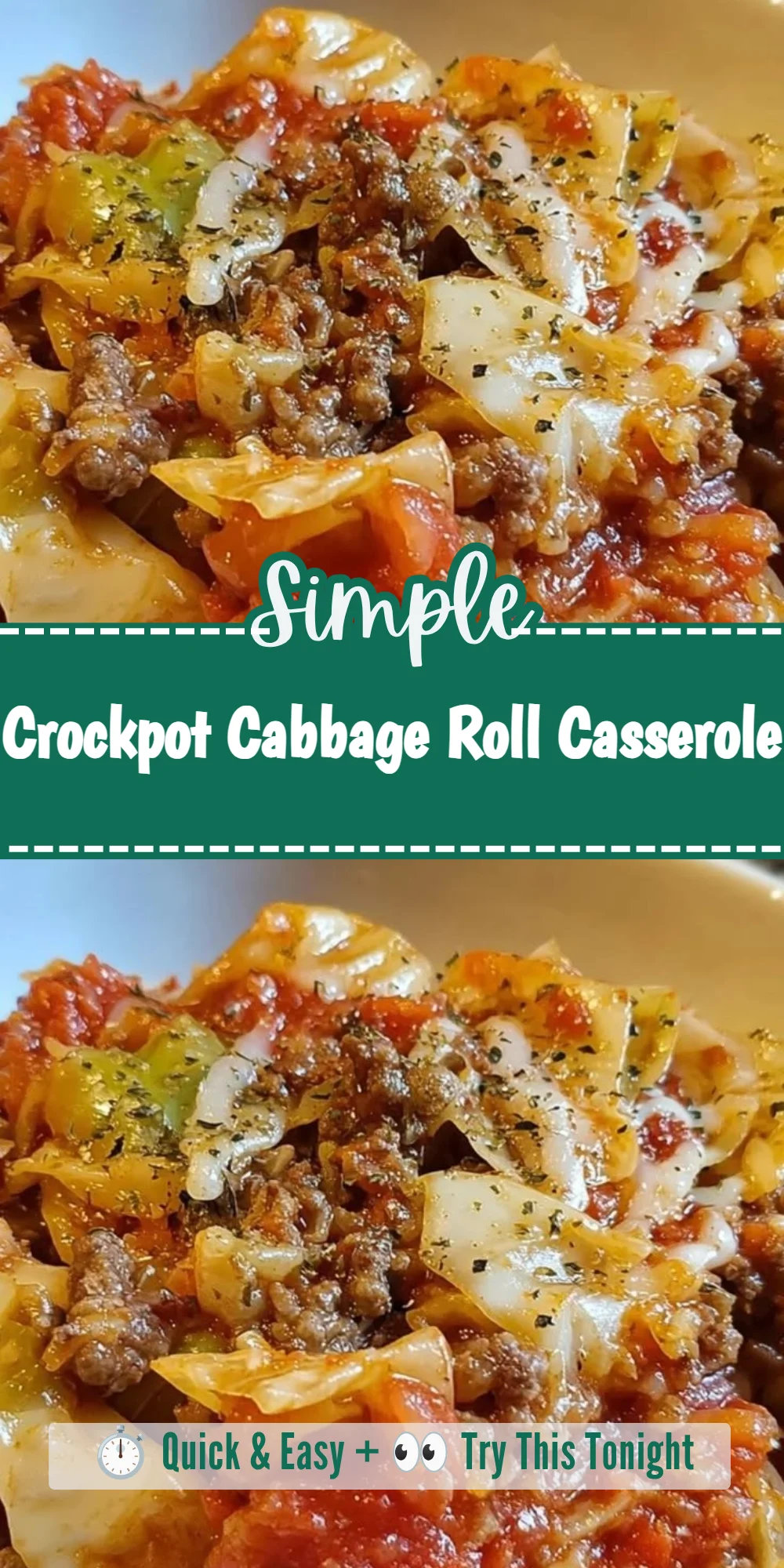 Crockpot Cabbage Roll Casserole