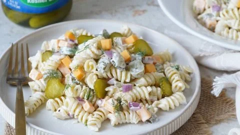 Dill Pickle Pasta Salad