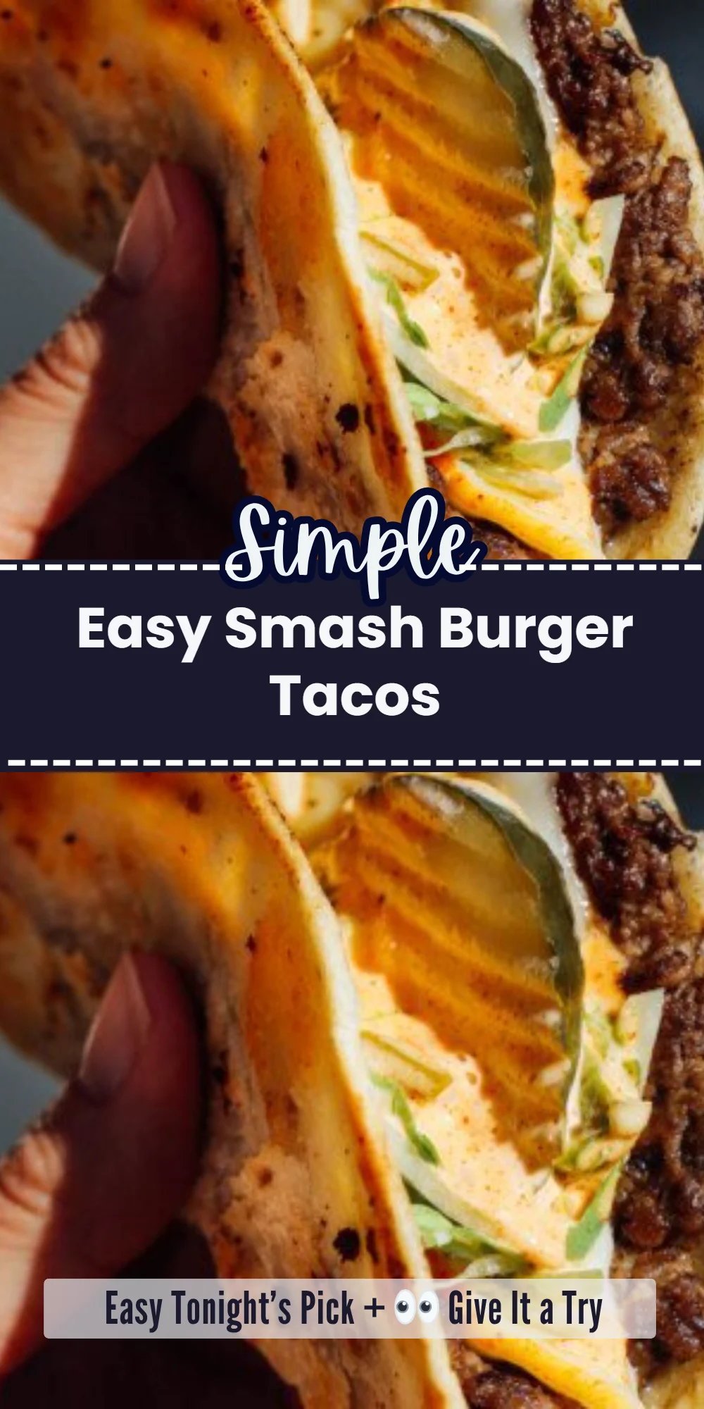 Easy Smash Burger Tacos