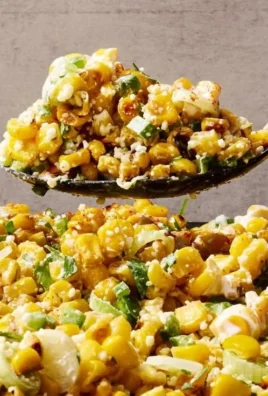 Elote-inspired Mexican corn salad with fresh ingredients and spices