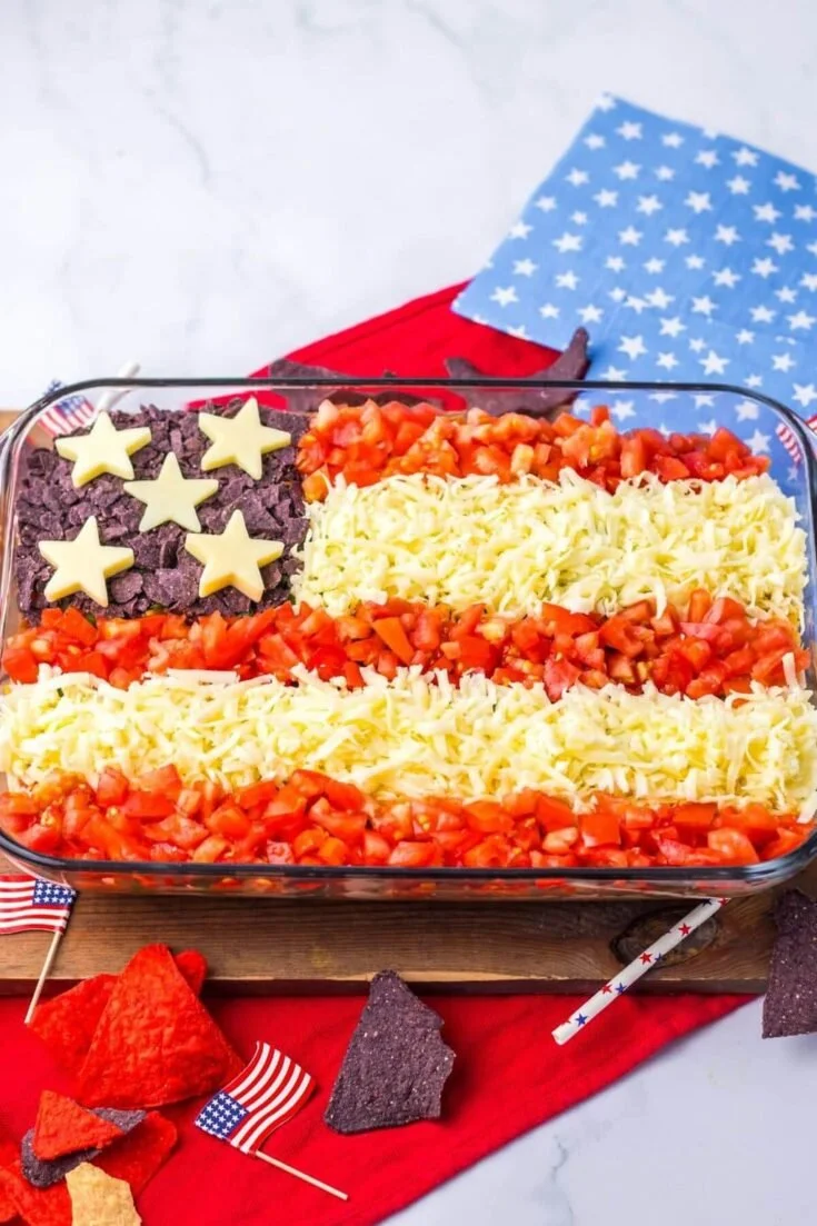 Flag Taco Dip