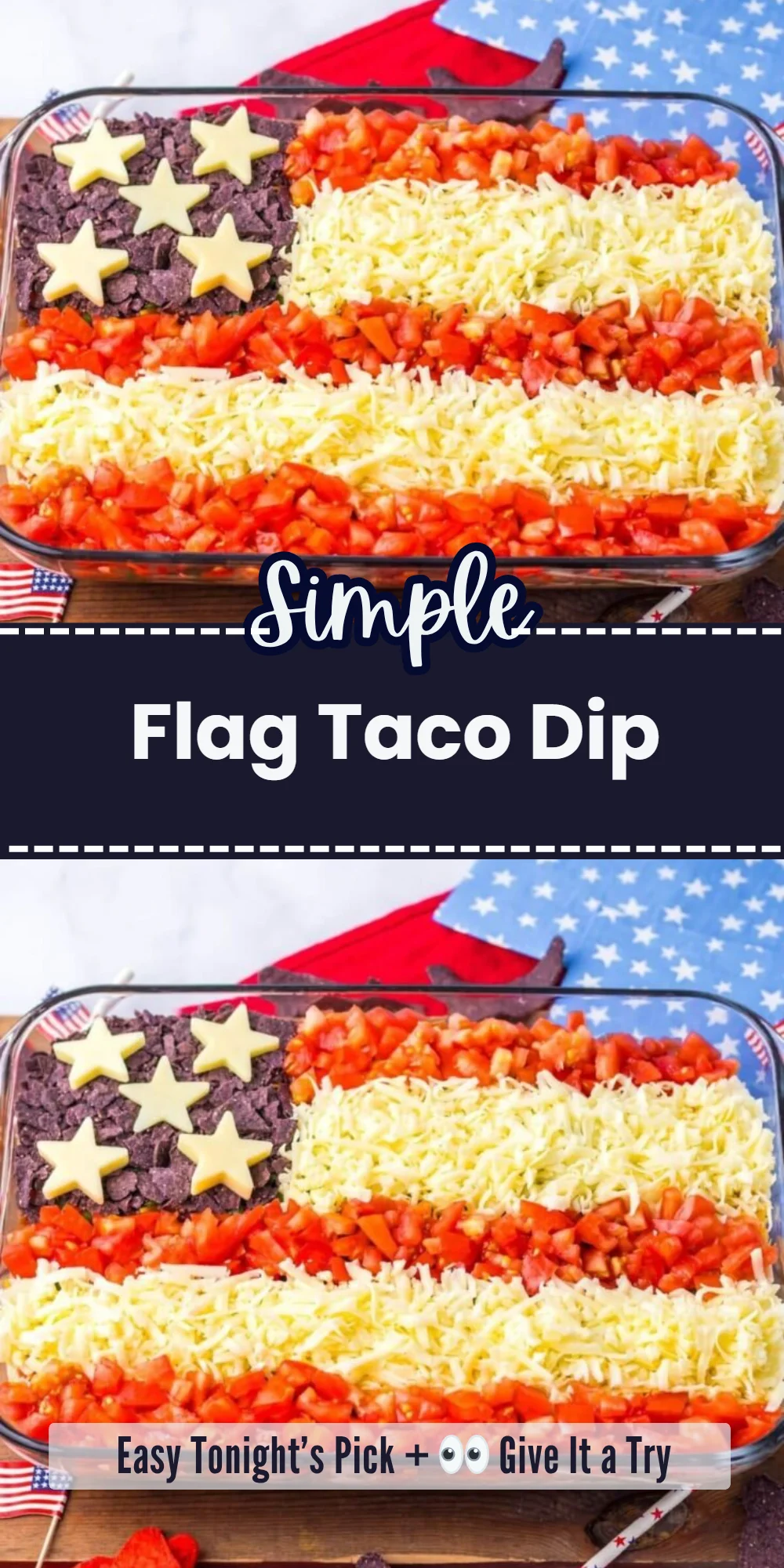 Flag Taco Dip