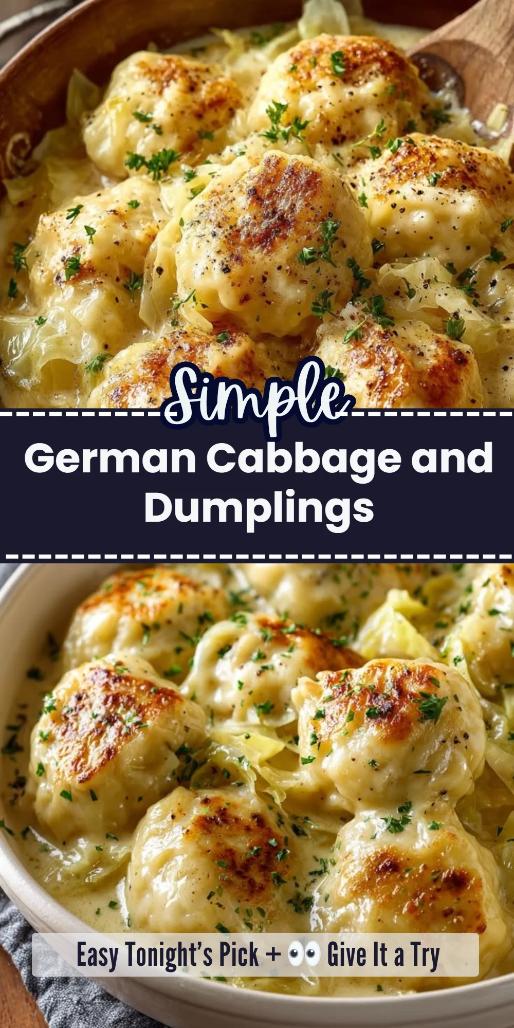 German Cabbage and Dumplings
