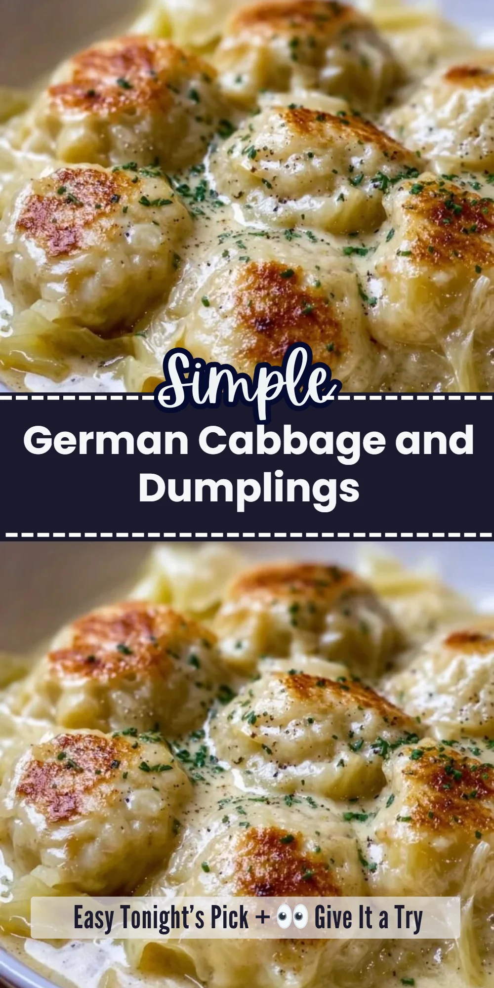German Cabbage and Dumplings