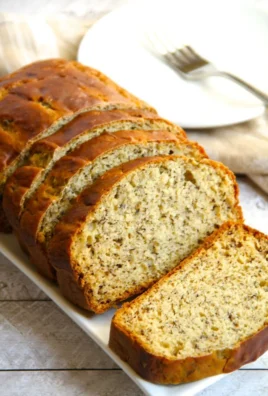 Moist Greek Yogurt Banana Bread with ripe bananas and yogurt